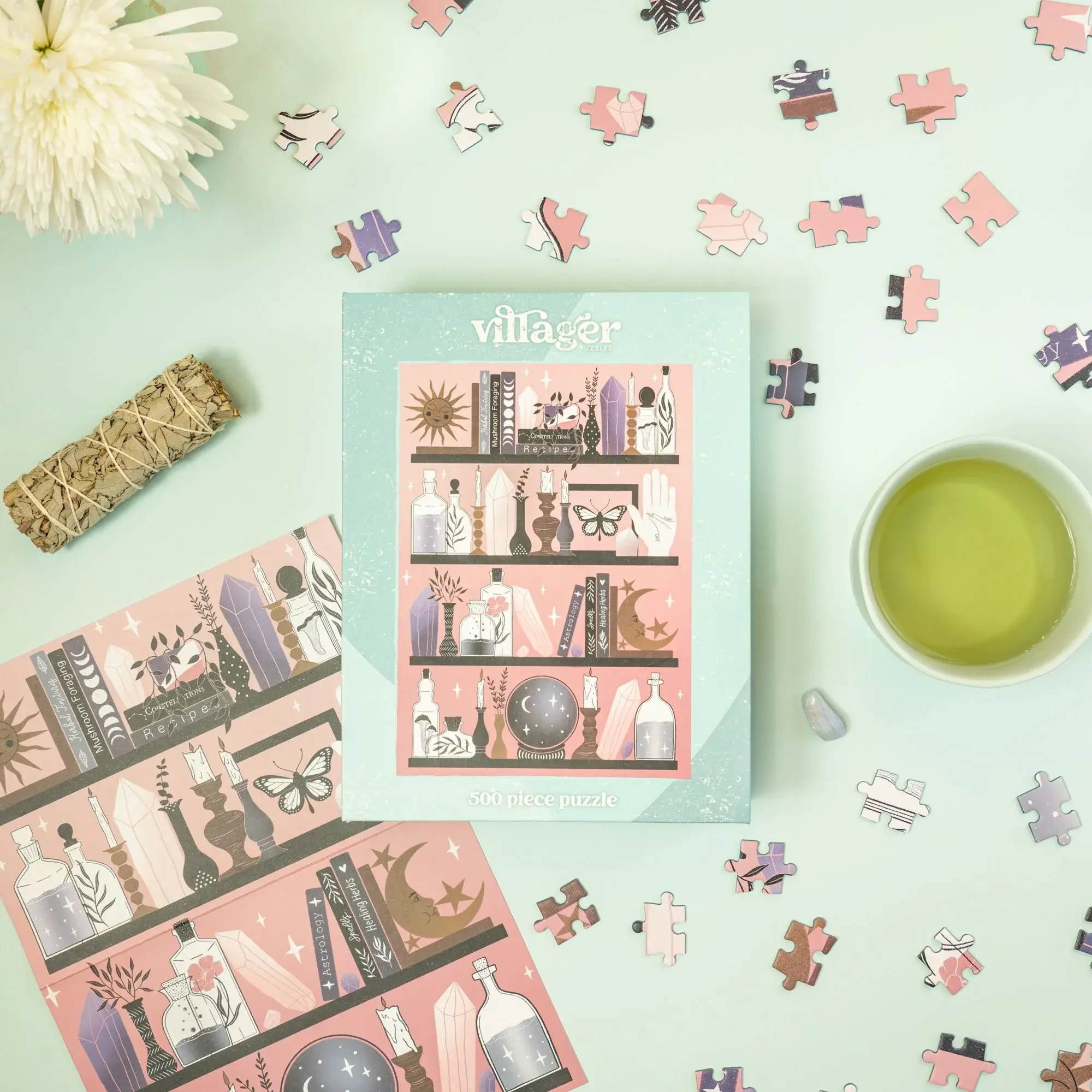 Villager Mystic Bookshelf 500 Piece Puzzle