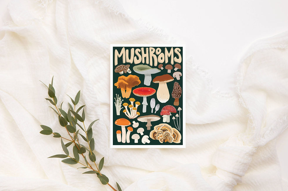 Thumbnail: Mushroom Greeting Card  |  Mushroom Birthday Card