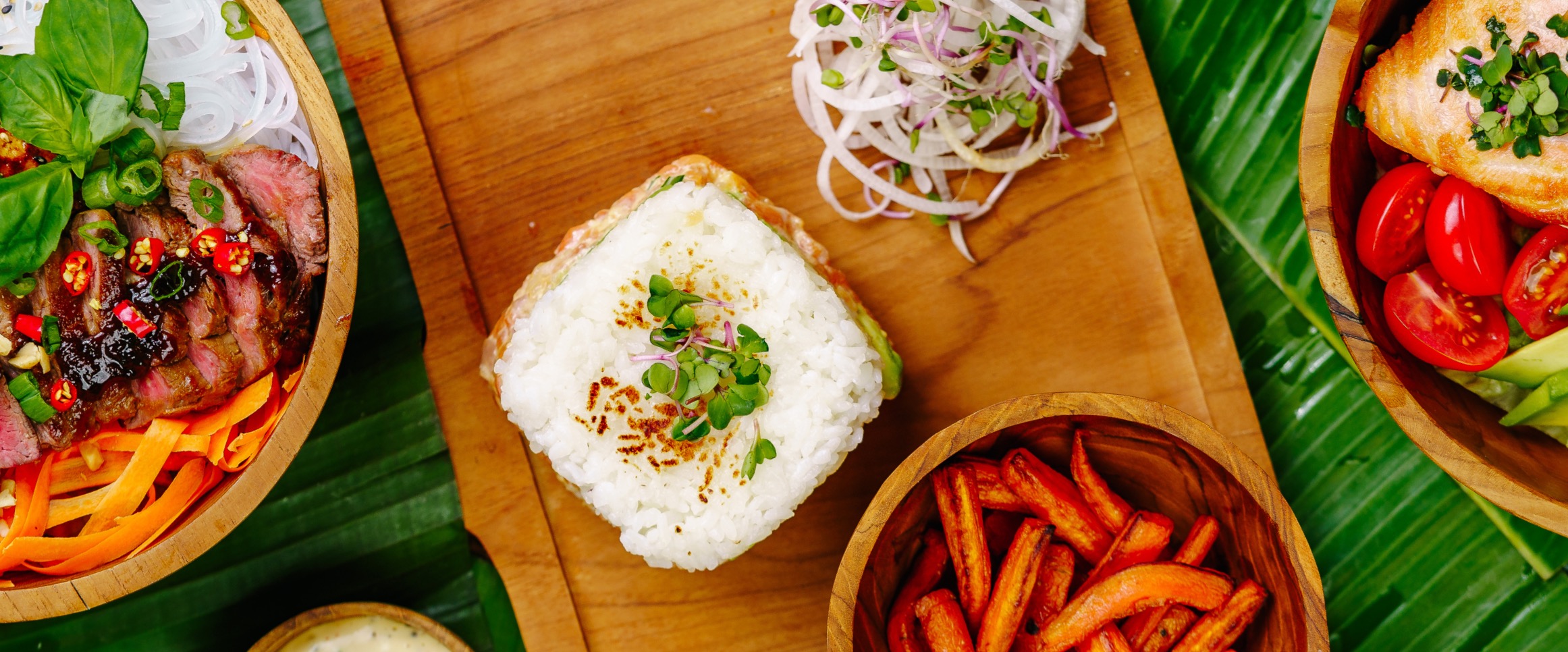 Arranged Food and Objects