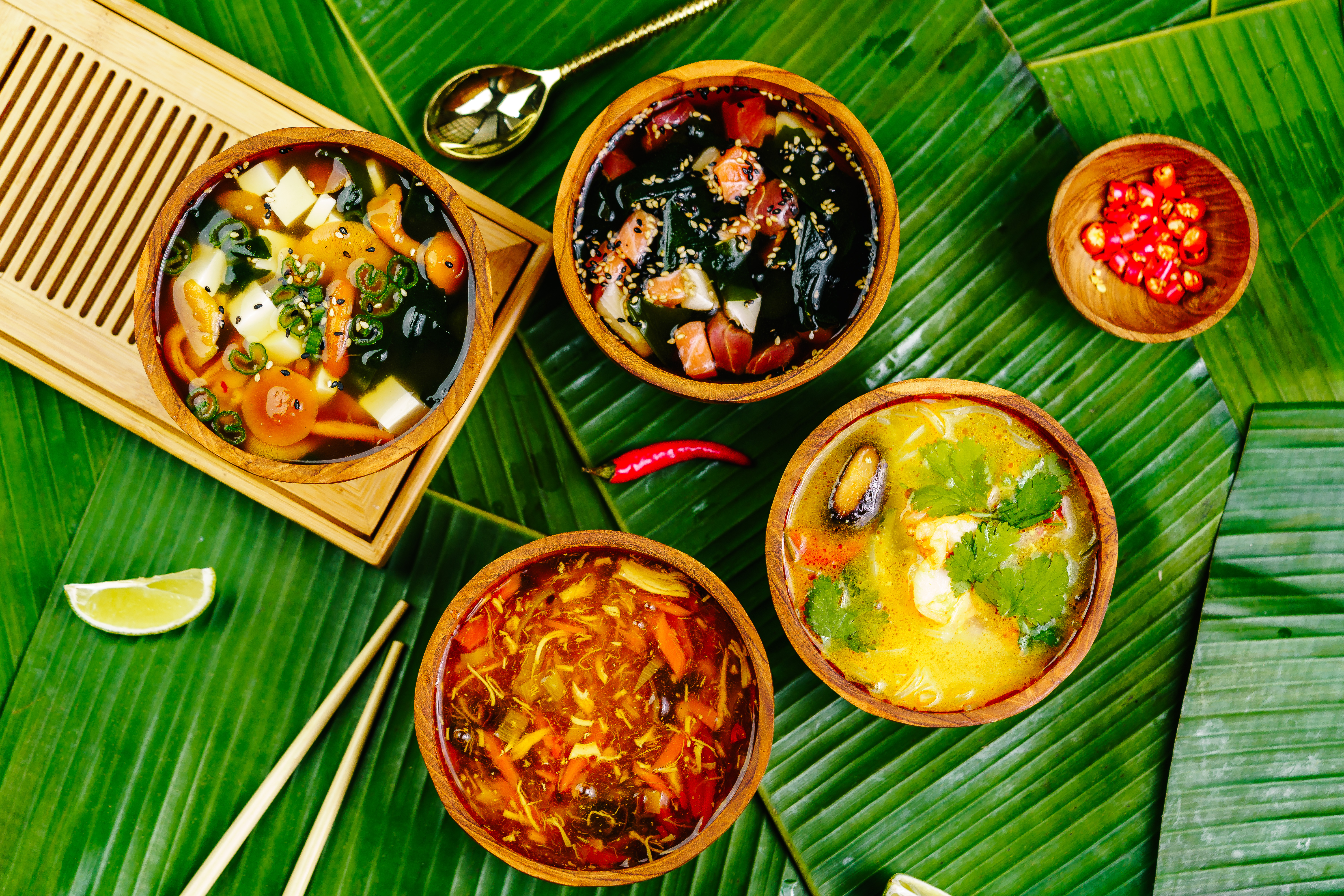 Arranged Food and Objects