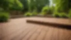 Sustainable wood decking with natural landscaping