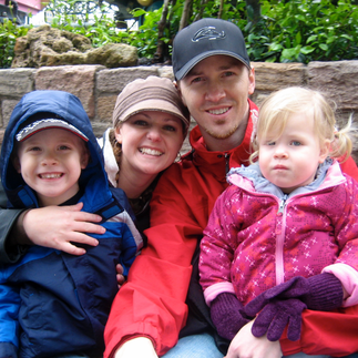 Cold rainy day in disneyland