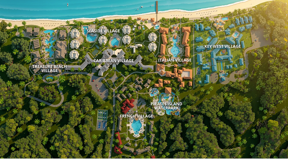 Map of Beaches Turks and Caicos