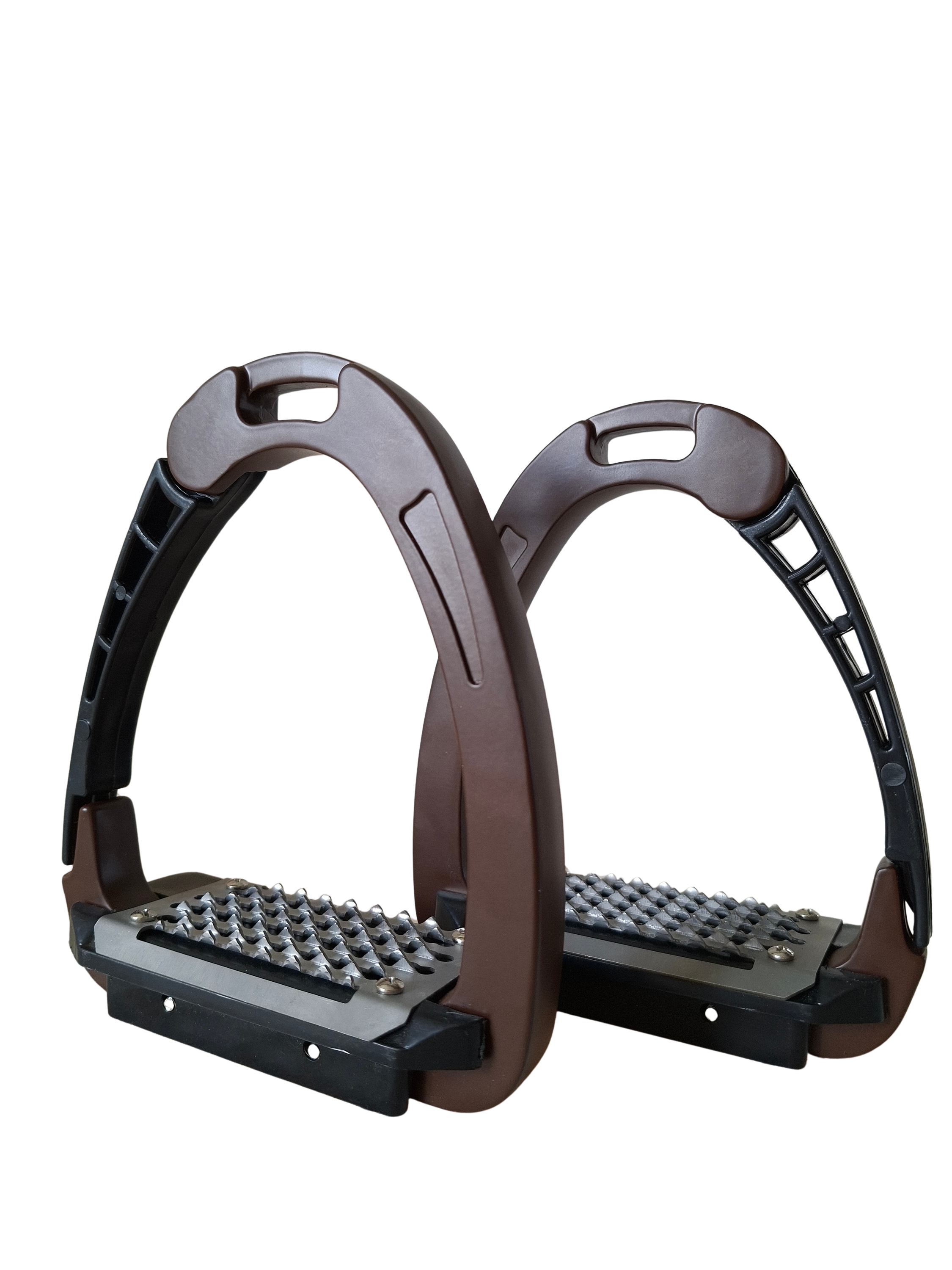 Productfoto van de EquiValor Base Ride veiligheids beugels Bruin