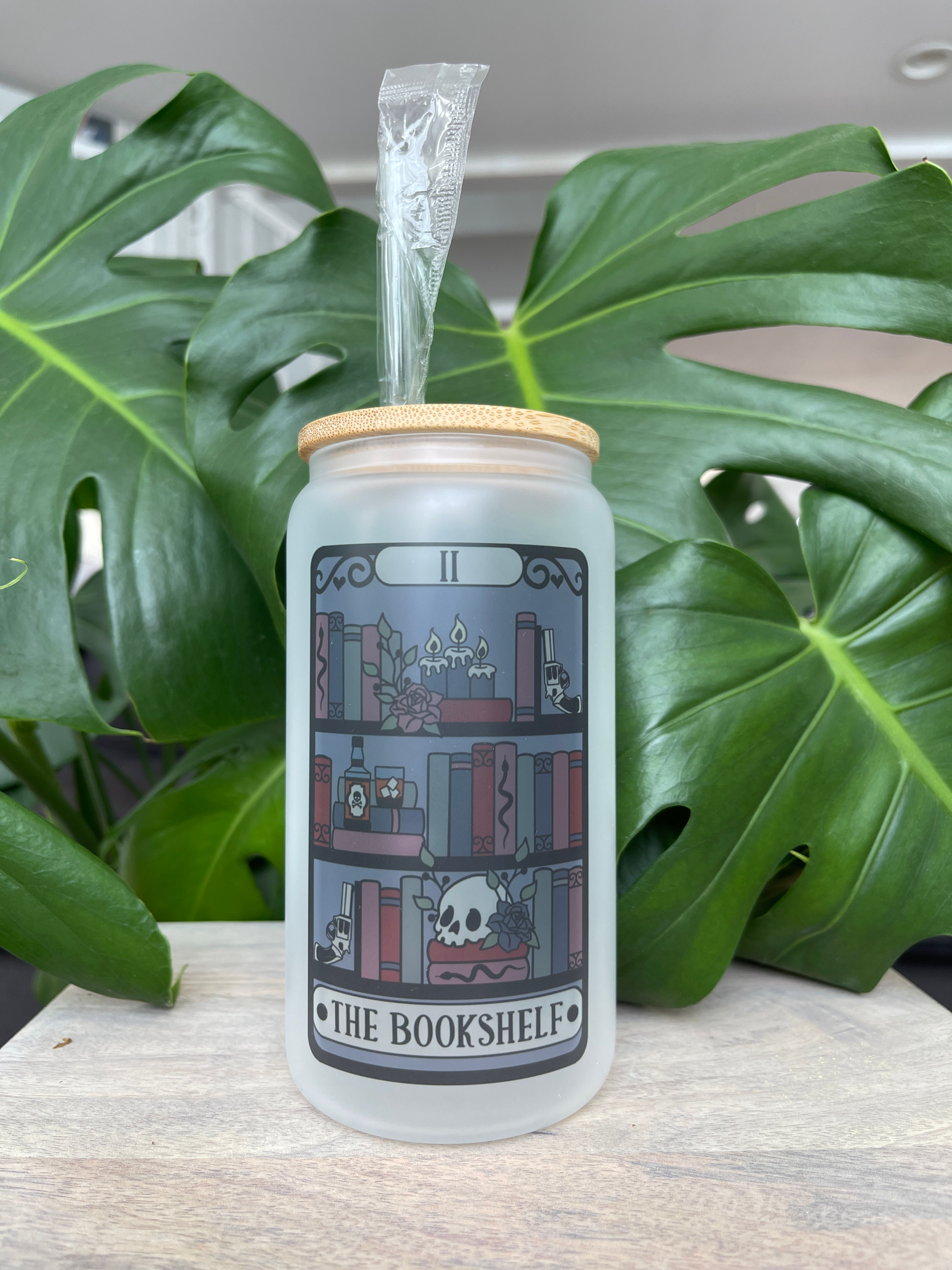 Clear The Bookshelf Tarot Tumbler