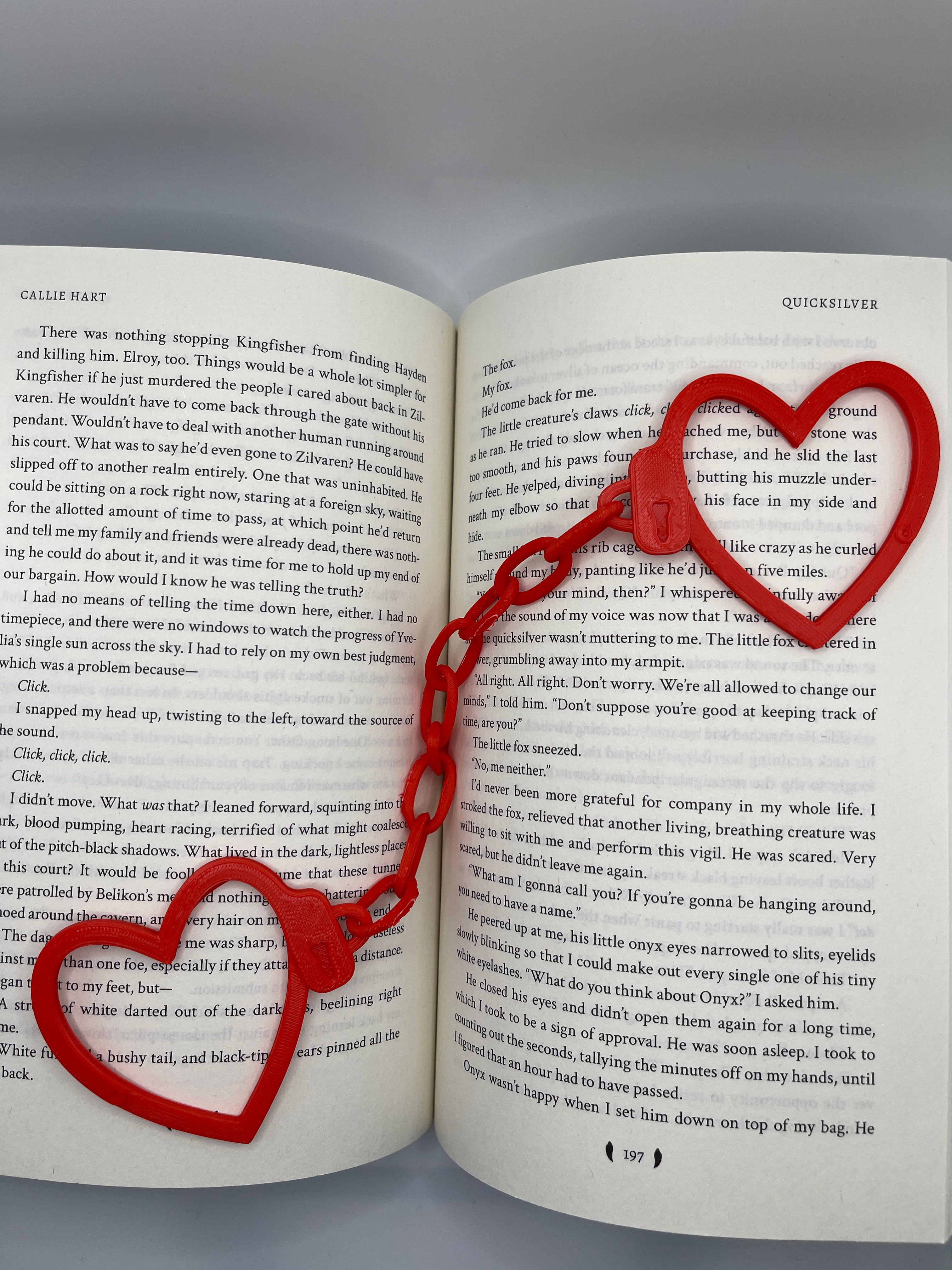 Red Heartcuffs Bookmark