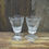 Thumbnail: TWO ANTIQUE LATE GEORGIAN SQUARE FOOTED DRINKING GLASSES