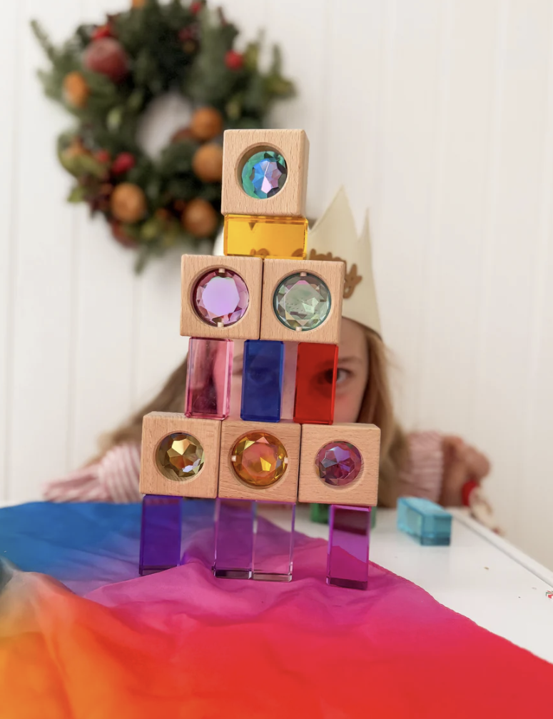 縮圖：鑽石光寶石積木與彩虹透光 |  澳洲透光積木