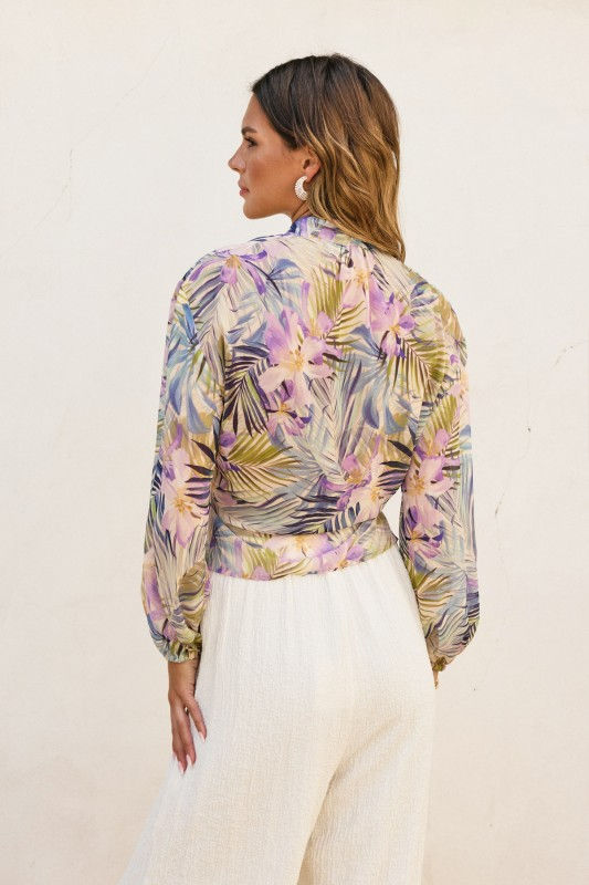Thumbnail: Orchid Coast Tie Front Shirt