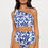 Thumbnail: Print One Shoulder Top & High Waist Bottoms Bikini Set