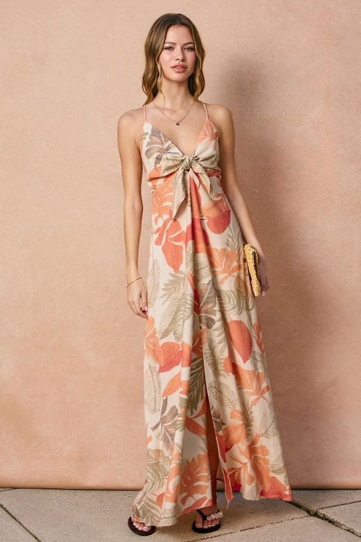 strapless open back dress Klara Cut Out Maxi Dress
