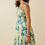 Thumbnail: Womens Geo Print Tie Strap Tiered Smocked Dress