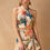 Thumbnail: Floral Print Bow Detail Skirt (Matching Top Available)