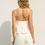 Thumbnail: Cotton Linen Blend Cami Flared Top - Ivory