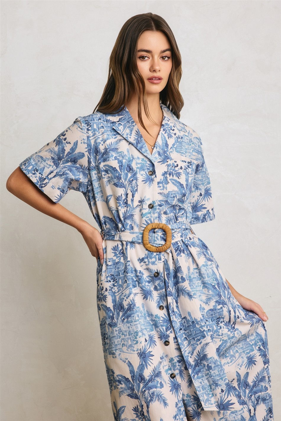 Thumbnail: Vieste Toile Shirt Dress