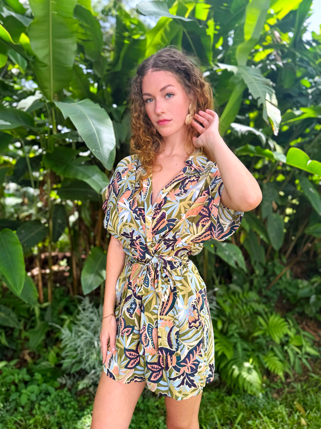 Palmera Tie Waist Romper