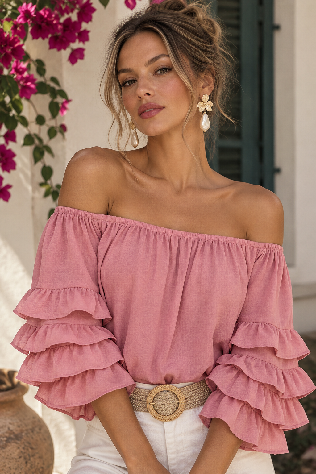 Positano Ruffle Top