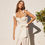 Thumbnail: Cotton Linen Blend Flutter Strap Corset Belted Maxi Dress
