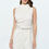 Thumbnail: Asymmetric Draped Belted Sleeveless Jumpsuit - Ivory