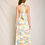 Thumbnail: Beach Print Halter Neck Smocked Back Midi Dress