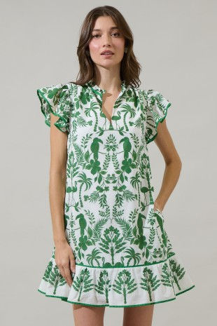 Thumbnail: Isla Verde Floral Shift Mini Dress
