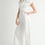 Thumbnail: Cotton Embroidered Detail Short Sleeve Jumpsuit - White