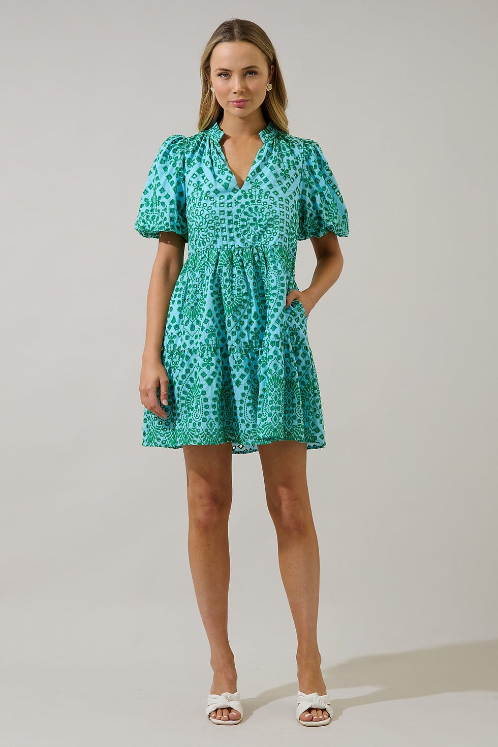 Thumbnail: Mareya Eyelet Dress