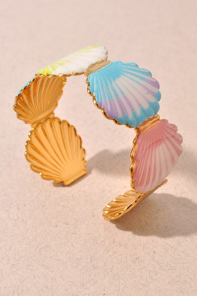 Mariselle Seashell Cuff Bracelet