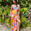 Thumbnail: Floral Strapless Ruffle Slit Maxi Dress