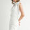 Thumbnail: Cotton Embroidered Detail Short Sleeve Jumpsuit - White