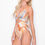 Thumbnail: Marbled Spaghetti Strap Cross Front Swimsuit