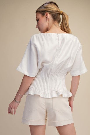 Thumbnail: Monroe Pleated Waist Top