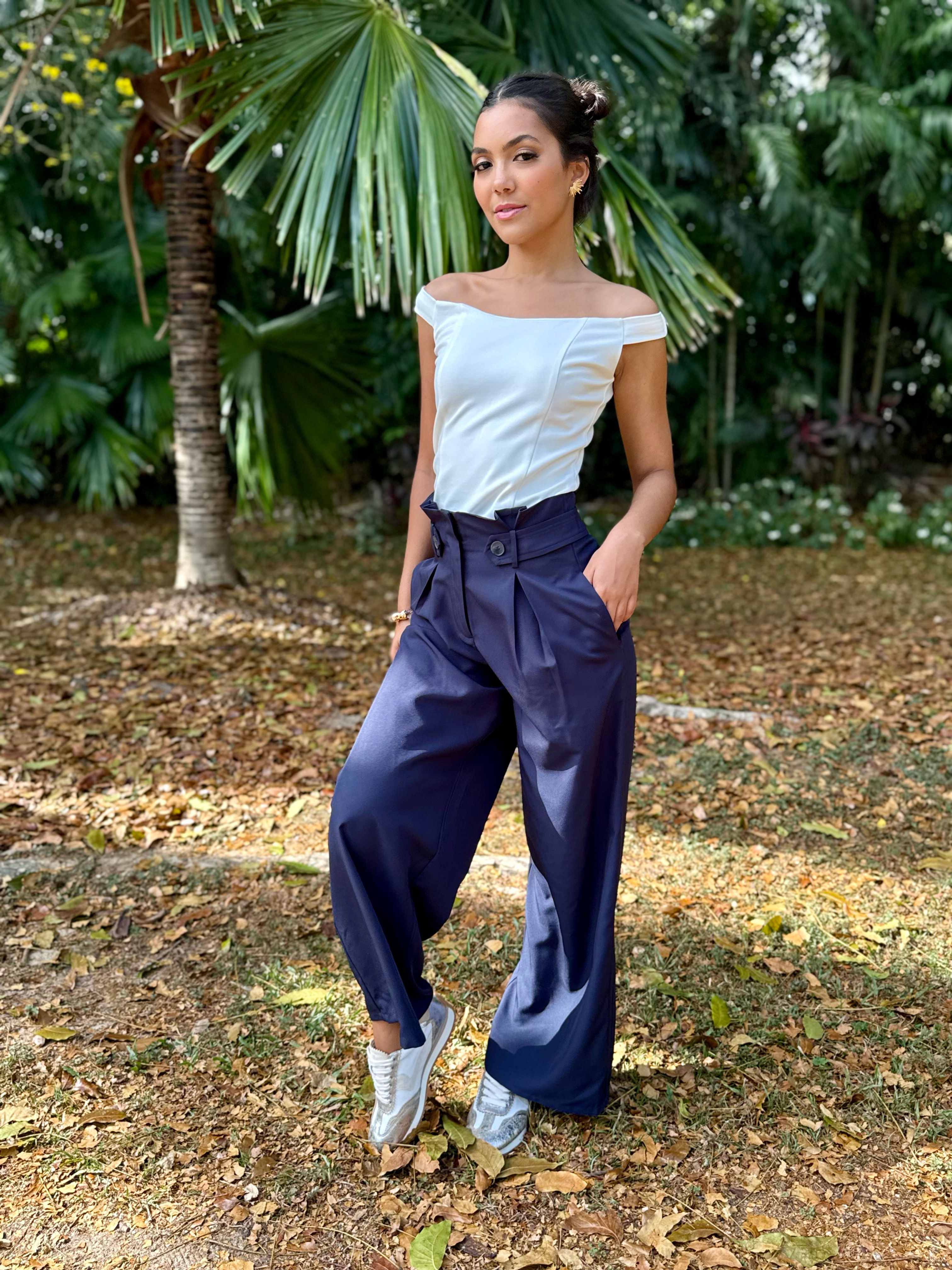 Jael High Waist Wide Leg Pants