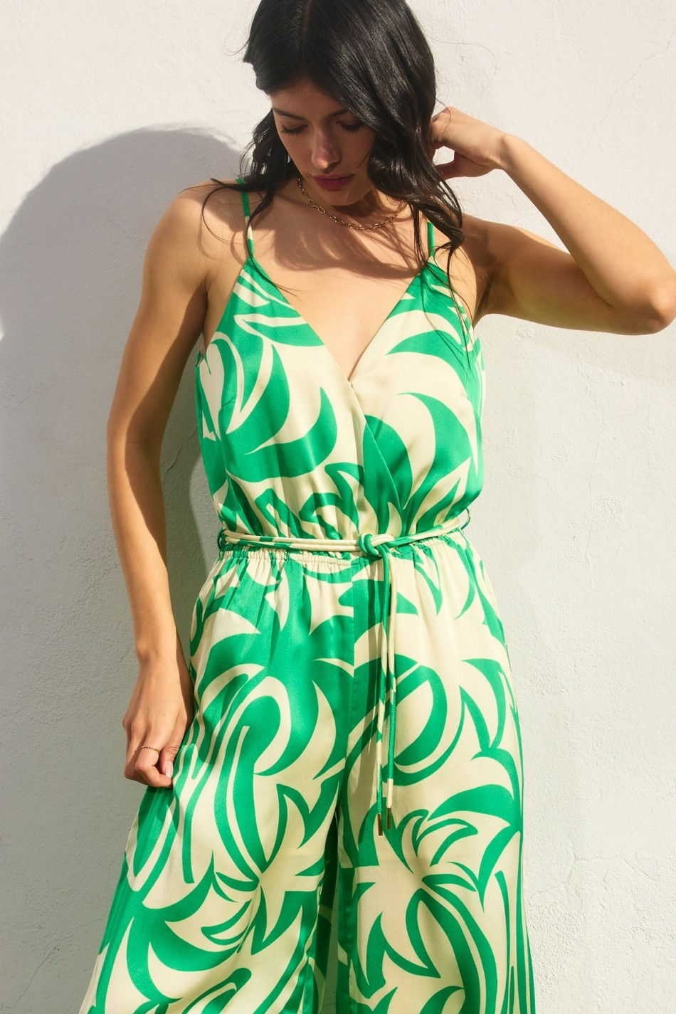 Thumbnail: Zaleah Verde Wide Leg Jumpsuit