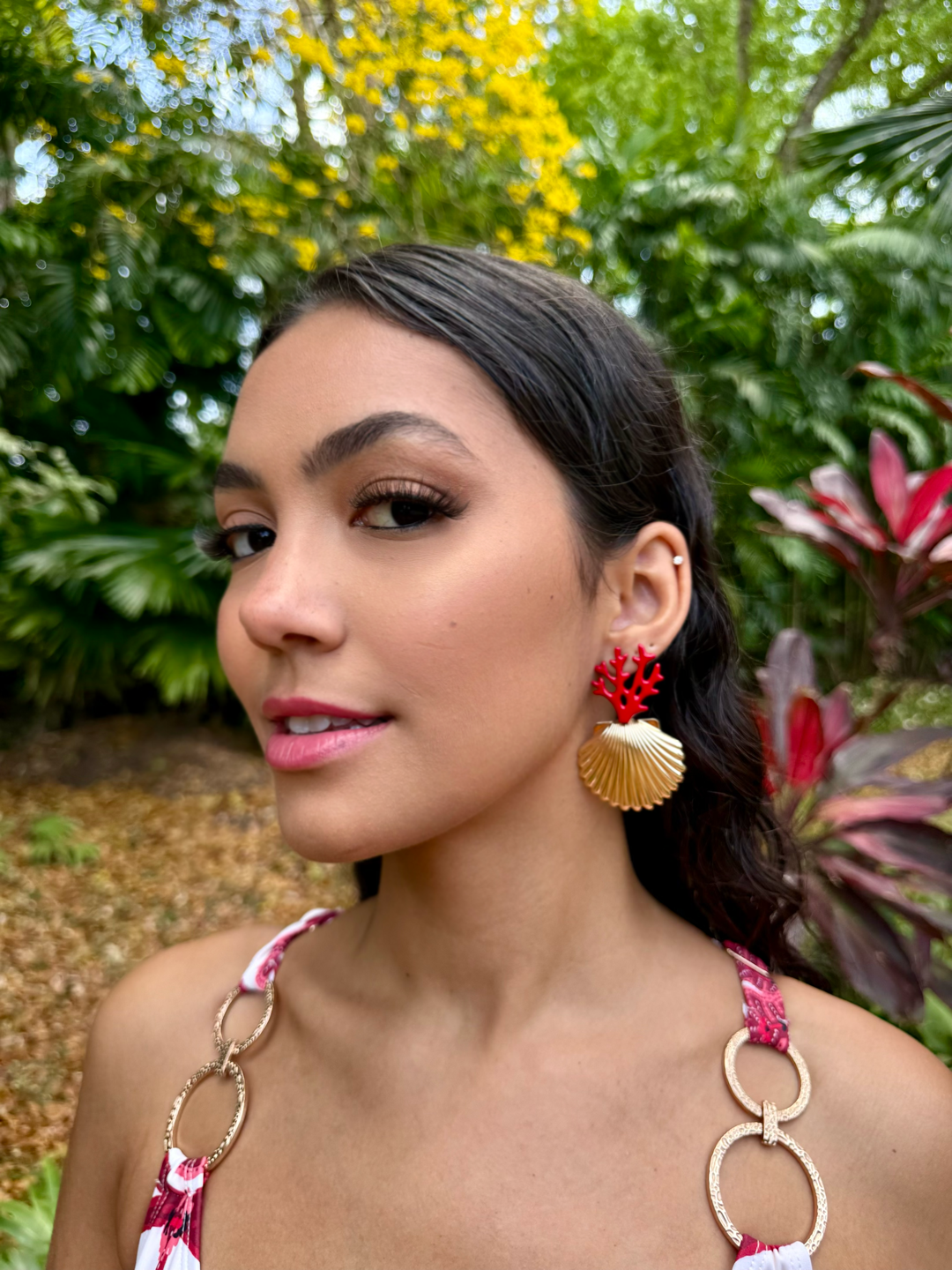 Arissa Coral Shell Earrings