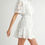 Thumbnail: Lace Collared Mini Belted Shirt Dress