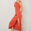 Thumbnail: Asymmetric One Shoulder Metallic Detail Side Slit Maxi Dress