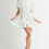 Thumbnail: Lace Collared Mini Belted Shirt Dress