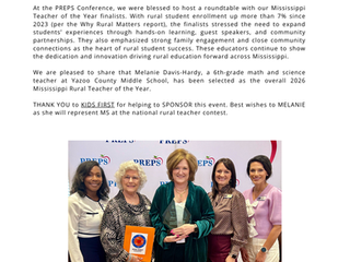 2026 MS RURAL TEACHER OF THE YEAR 