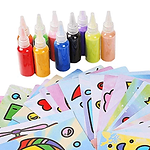 Color Sand Art + Stiky paper project fro