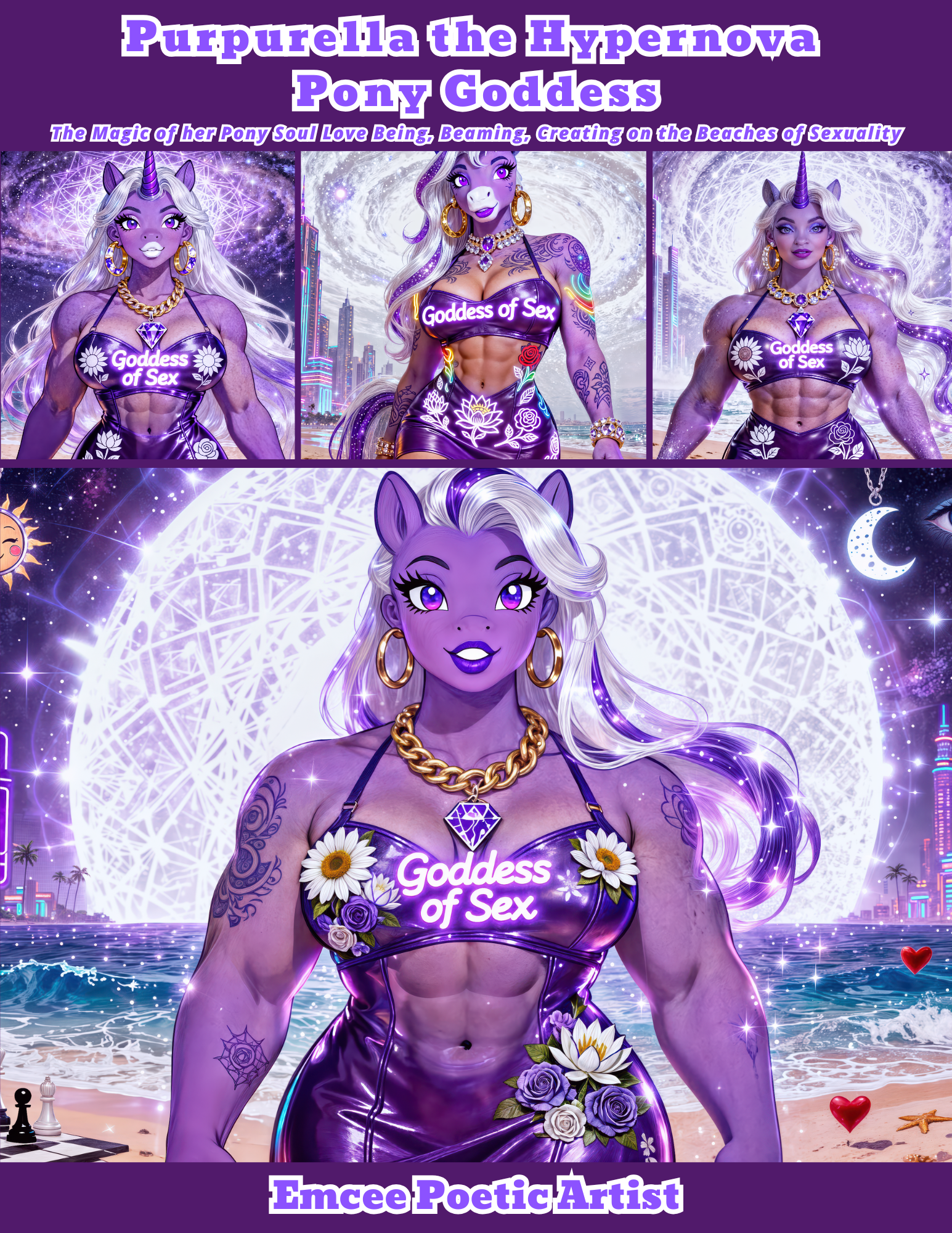 Purpurella the Hypernova Pony Goddess (Adult Fiction)