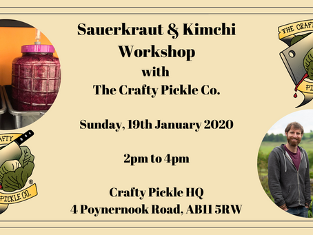 NEW DATE - Kraut & Kimchi Masterclass with The Crafty Pickle Co!!
