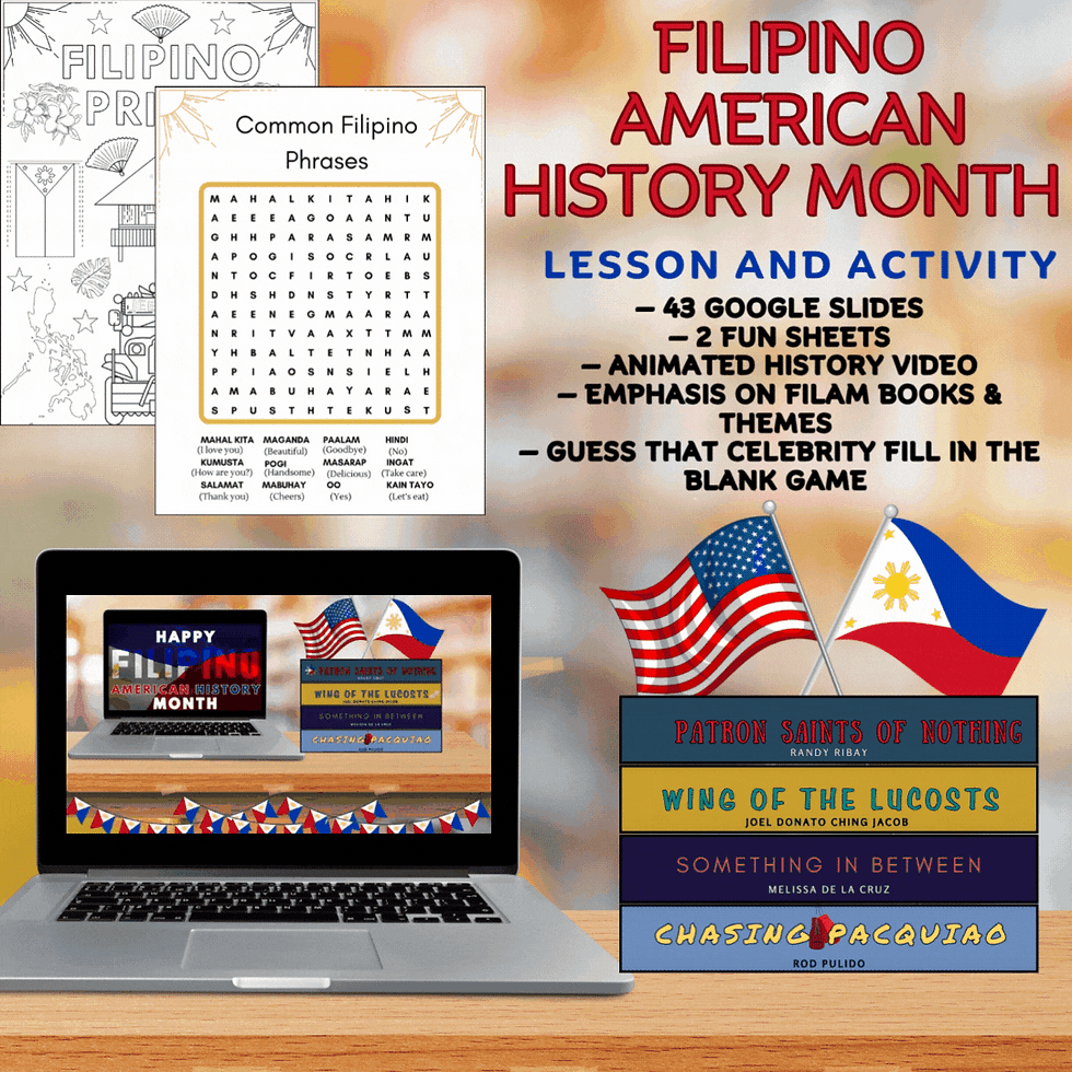 Filipino American History Month Lesson & Activity