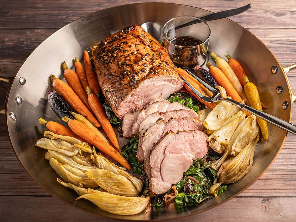 Slow Roasted Balsamic Glazed Pork Loin Roast