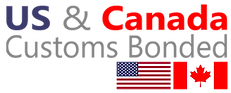 USA & Canada Customs bonded verified