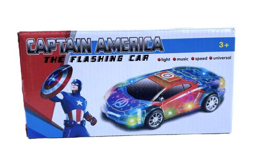 Captain america - the flashing car