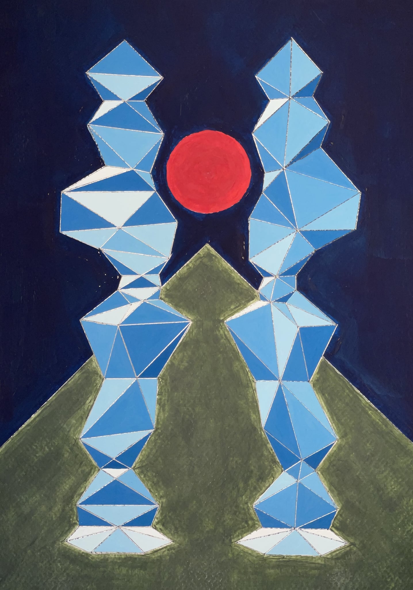 17_Bedecs_Tivadar_festő_festmény_kép_opart_Bábel ikertornyai.jpg