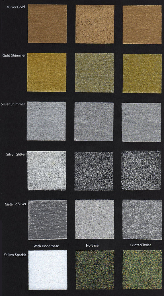 Stock Metallic Ink Colors