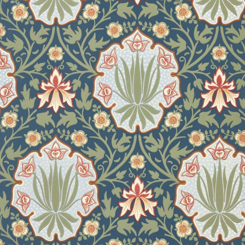 iris-and-rose-morris-and-co-indigo-thyme-wallpaper-217568-image01