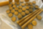 Thumbnail: 10 pc 9” Long Beeswax Tapers 